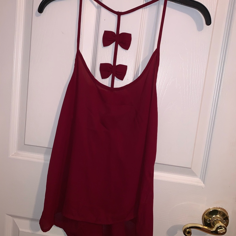 Red tank top